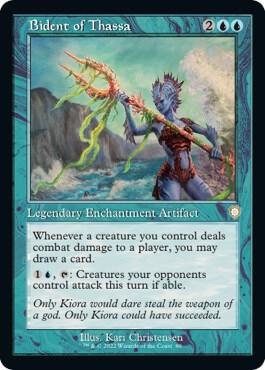 Bident of Thassa (Retro Frame) 80 card from Commander: The Brothers' War