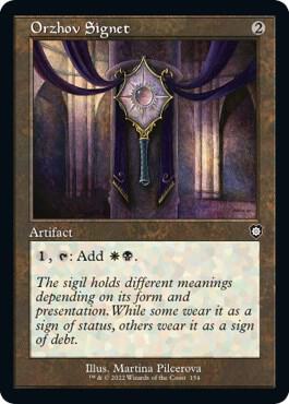 Orzhov Signet (Retro Frame) 154 card from Commander: The Brothers' War