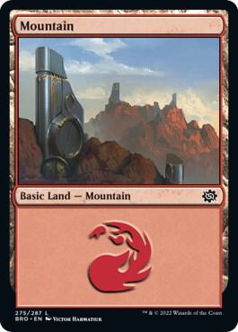 Mountain 275 card from The Brothers' War