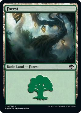 Forest 276 card from The Brothers' War