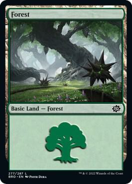 Forest 277 card from The Brothers' War