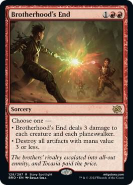 Brotherhood's End 128 card from The Brothers' War