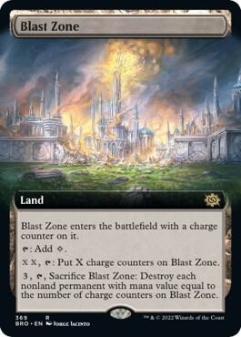 Blast Zone (Extended Art) 369 card from The Brothers' War