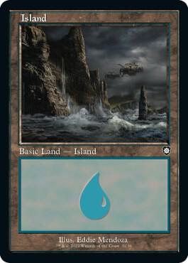 Island (Retro Frame) 31 card from Commander: The Brothers' War