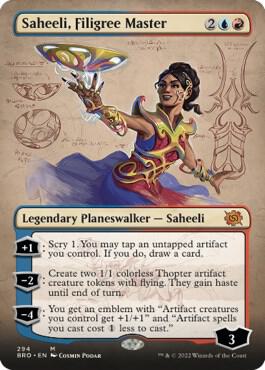 Saheeli, Filigree Master (Borderless) 294 card from The Brothers' War