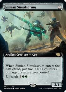 Simian Simulacrum (Extended Art) 352 card from The Brothers' War