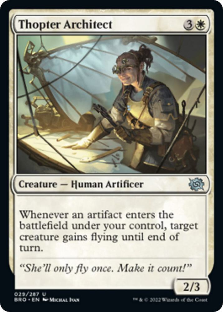 Thopter Architect 29 card from The Brothers' War
