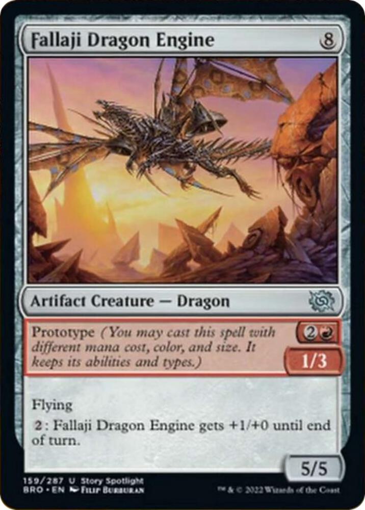 Fallaji Dragon Engine 159 card from The Brothers' War