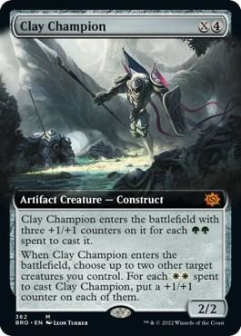Clay Champion (Extended Art) 362 card from The Brothers' War