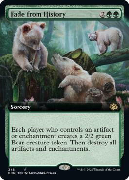 Fade from History (Extended Art) 345 card from The Brothers' War