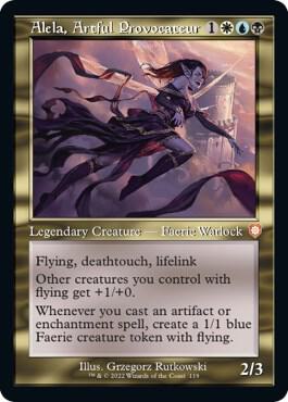 Alela, Artful Provocateur (Retro Frame) 119 card from Commander: The Brothers' War