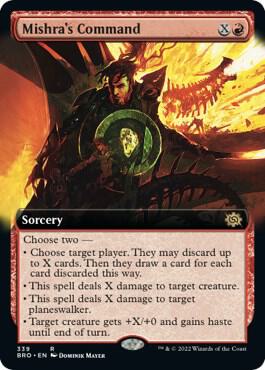 Mishra's Command (Extended Art) 339 card from The Brothers' War