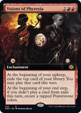 Visions of Phyrexia (Extended Art) 342 card from The Brothers' War