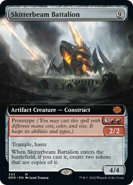 Skitterbeam Battalion (Extended Art) 343 card from The Brothers' War