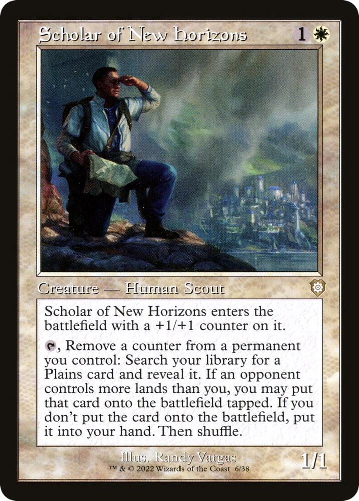 Scholar of New Horizons (Retro Frame) 6 card from Commander: The Brothers' War