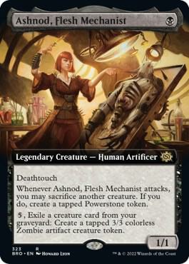 Ashnod, Flesh Mechanist (Extended Art) 323 card from The Brothers' War