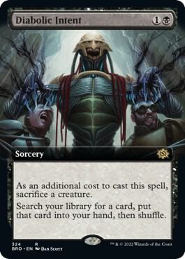 Diabolic Intent (Extended Art) 324 card from The Brothers' War