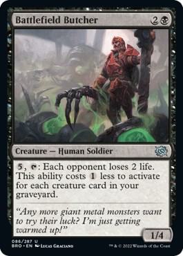 Battlefield Butcher 86 card from The Brothers' War