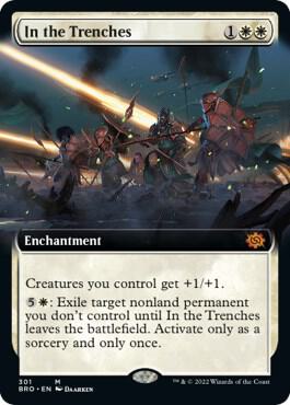 In the Trenches (Extended Art) 301 card from The Brothers' War