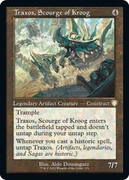 Traxos, Scourge of Kroog (Retro Frame) 170 card from Commander: The Brothers' War