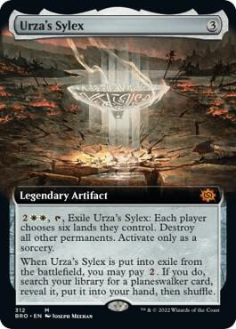 Urza's Sylex (Extended Art) 312 card from The Brothers' War