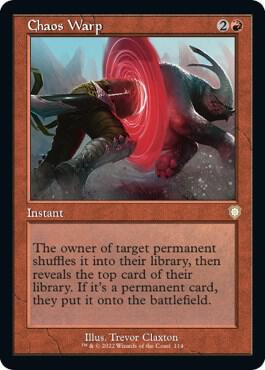 Chaos Warp (Retro Frame) 114 card from Commander: The Brothers' War