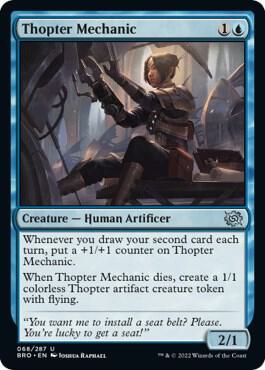 Thopter Mechanic 68 card from The Brothers' War
