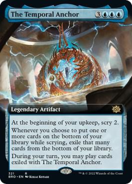The Temporal Anchor (Extended Art) 321 card from The Brothers' War