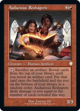 Audacious Reshapers (Retro Frame) 112 card from Commander: The Brothers' War