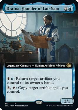 Drafna, Founder of Lat-Nam (Extended Art) 313 card from The Brothers' War