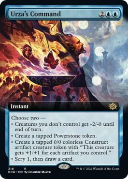 Urza's Command (Extended Art) 318 card from The Brothers' War