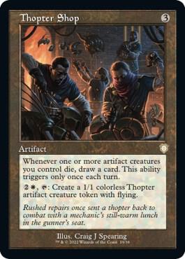 Thopter Shop (Retro Frame) 19 card from Commander: The Brothers' War