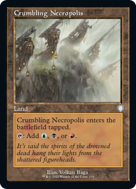 Crumbling Necropolis (Retro Frame) 179 card from Commander: The Brothers' War