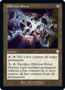 Oblivion Stone (Retro Frame) 153 card from Commander: The Brothers' War