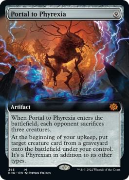 Portal to Phyrexia (Extended Art) 365 card from The Brothers' War