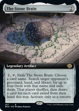 The Stone Brain (Extended Art) 367 card from The Brothers' War