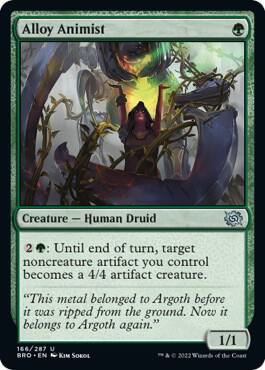 Alloy Animist 166 card from The Brothers' War