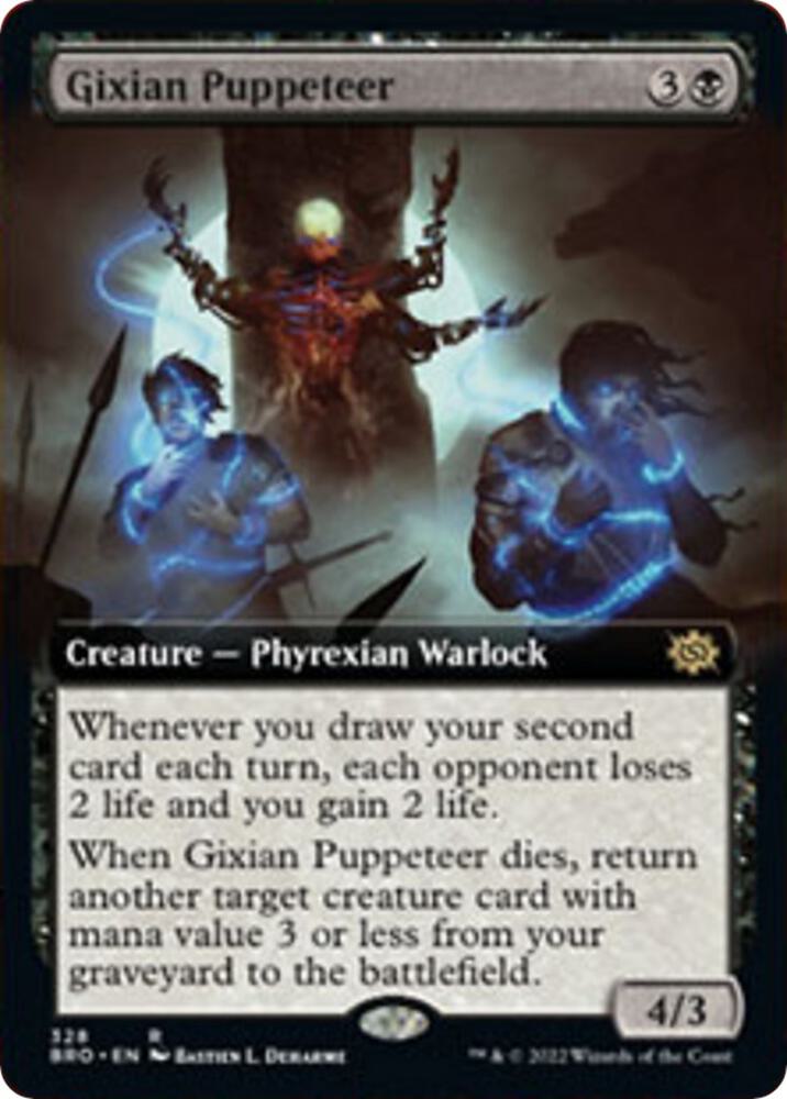 Gixian Puppeteer (Extended Art) 328 card from The Brothers' War