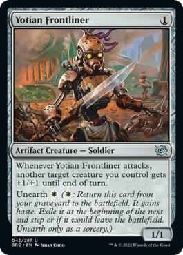 Yotian Frontliner 42 card from The Brothers' War