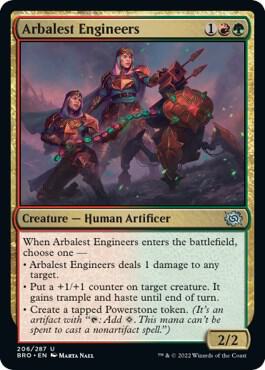 Arbalest Engineers 206 card from The Brothers' War