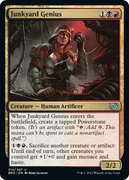 Junkyard Genius 214 card from The Brothers' War
