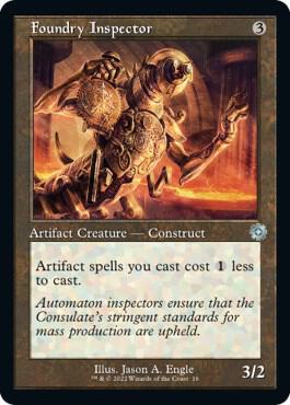 Foundry Inspector 16 card from The Brothers' War: Retro Frame Artifacts