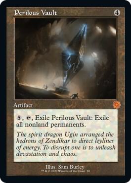 Perilous Vault 38 card from The Brothers' War: Retro Frame Artifacts