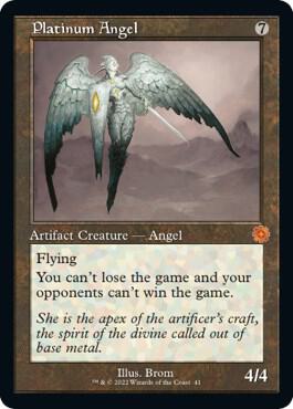 Platinum Angel 41 card from The Brothers' War: Retro Frame Artifacts