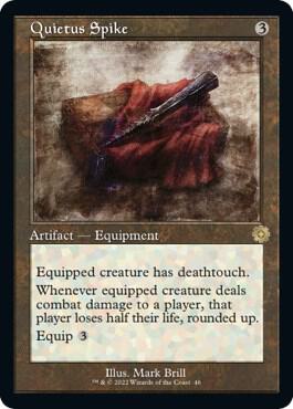 Quietus Spike 46 card from The Brothers' War: Retro Frame Artifacts