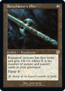 Runechanter's Pike 48 card from The Brothers' War: Retro Frame Artifacts