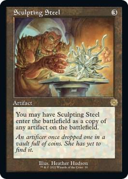 Sculpting Steel 50 card from The Brothers' War: Retro Frame Artifacts
