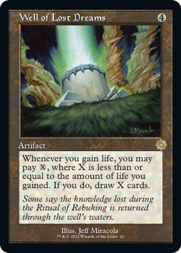 Well of Lost Dreams 62 card from The Brothers' War: Retro Frame Artifacts
