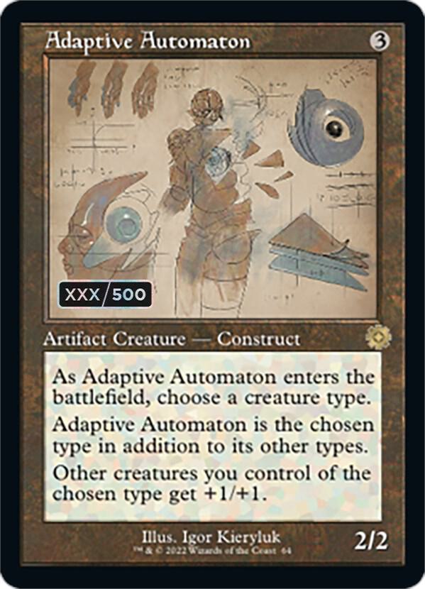 Adaptive Automaton (Schematic) (Serial Numbered) 64 card from The Brothers' War: Retro Frame Artifacts