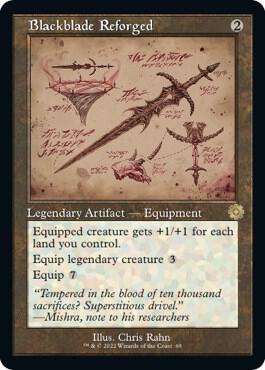 Blackblade Reforged (Schematic) 69 card from The Brothers' War: Retro Frame Artifacts
